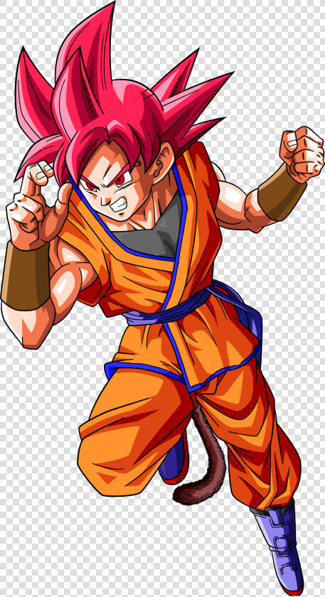 Super Saiyan God Goku Jr Dragonball   Goku Ssj God Png  Transparent PngTransparent PNG