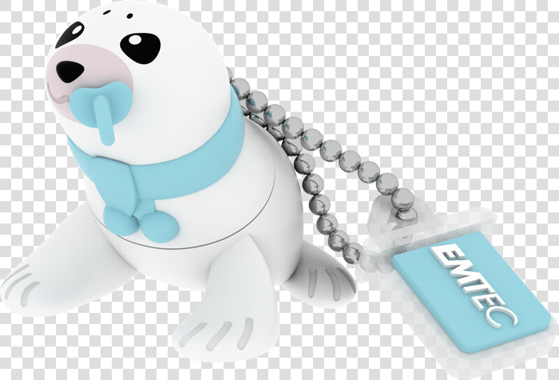 Animalitos Family Baby Seal 3 4 Closed   Emtec Baby Seal 16 Gb Usb  HD Png DownloadTransparent PNG