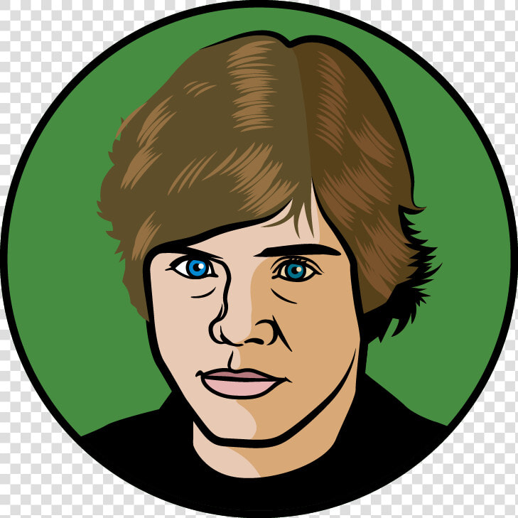 Attacking Midfielder  Central   Luke Skywalker Face Cartoon  HD Png DownloadTransparent PNG