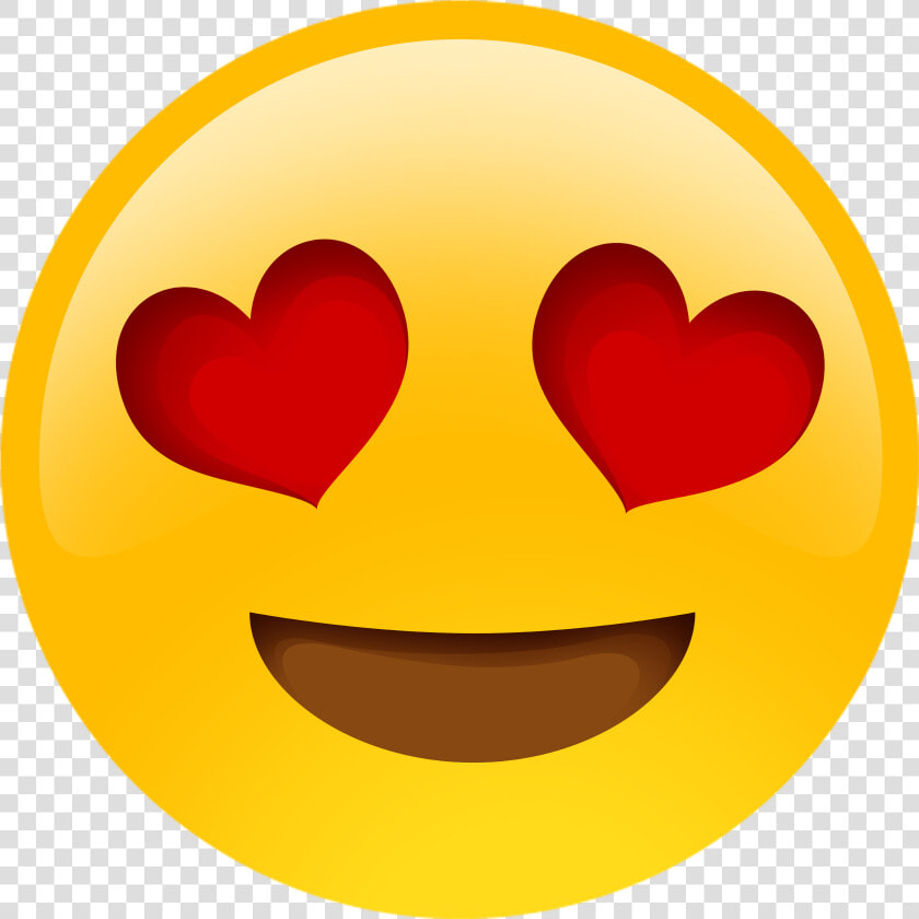 Emoticon Ojos De Corazon  HD Png DownloadTransparent PNG