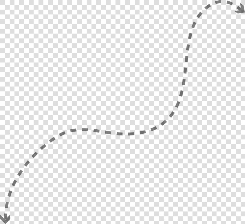 Curved Dotted Lines With Arrow   Chain  HD Png DownloadTransparent PNG