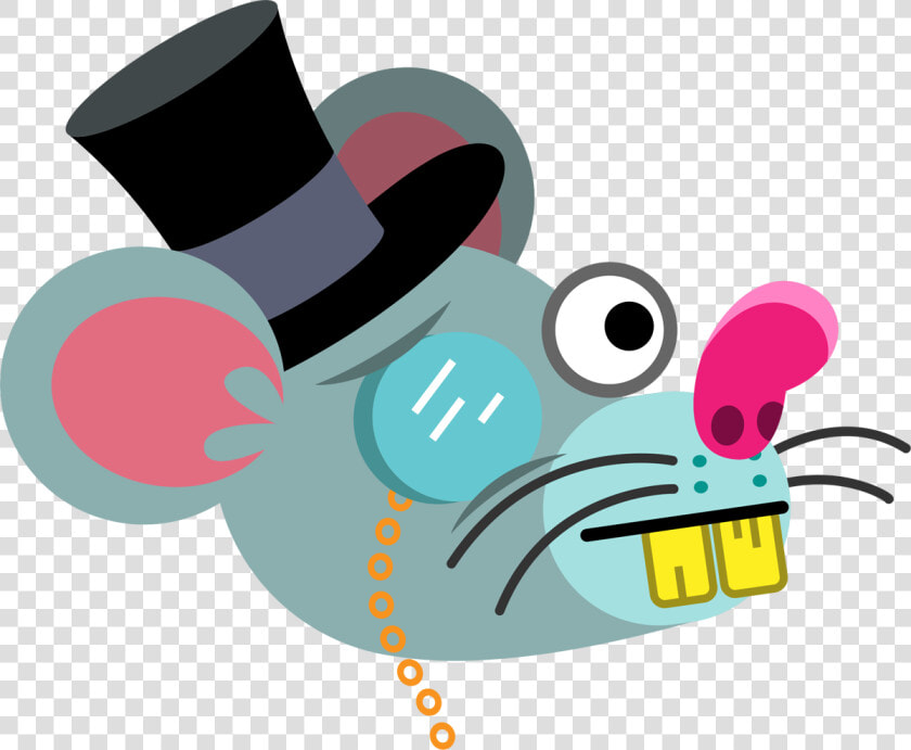 Rat With Top Hat And Monocle   Rat Monocle  HD Png DownloadTransparent PNG