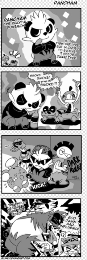 Pancham Pancham The Playful Pokemon But In Order T   Evolving Pancham Comic  HD Png DownloadTransparent PNG