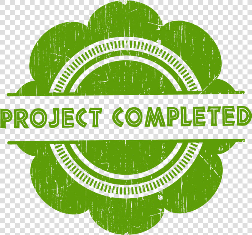 Green Stamp That Says  Project Completed   Project Completed Stamp Png  Transparent PngTransparent PNG