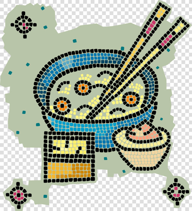 Vector Illustration Of Decorative Mosaic Chinese Rice  HD Png DownloadTransparent PNG