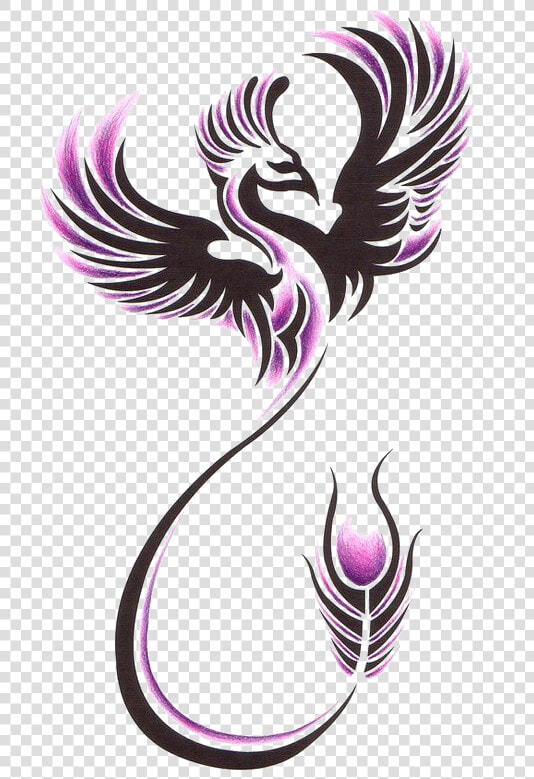 Tattoo Sleeve Phoenix Nz Studio Ink   Feminine Tribal Phoenix Tattoo  HD Png DownloadTransparent PNG