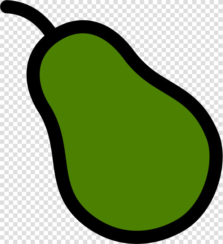 Food  Fruit  Outline  Cartoon  Crop  Pear  Melon   Fruit Transparent Background Avocado Clipart Png  Png DownloadTransparent PNG