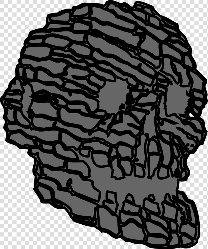 Rock Skull Grey Free Picture   Skull Rock Clipart  HD Png DownloadTransparent PNG