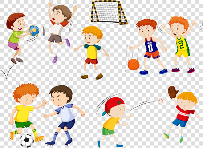 Sports Clipart Vector Hand Painted Kids Space Transparent   Clipart Sports  HD Png DownloadTransparent PNG