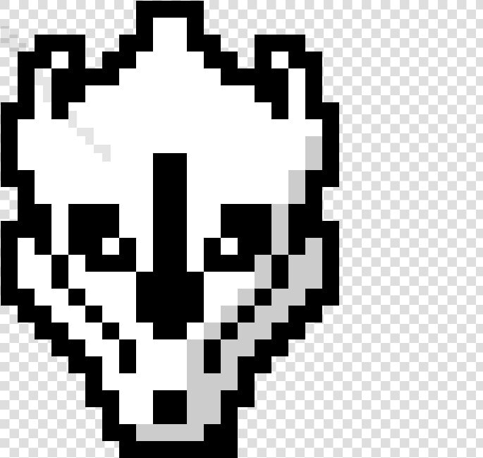 Small Gaster Blaster Pixel Art  HD Png DownloadTransparent PNG