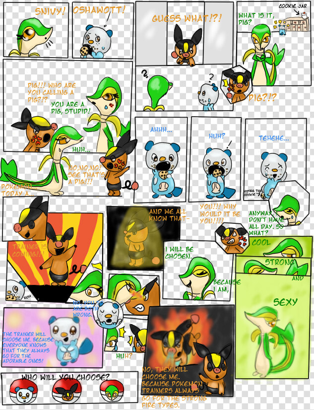 Pokemon Starters Comic  HD Png DownloadTransparent PNG