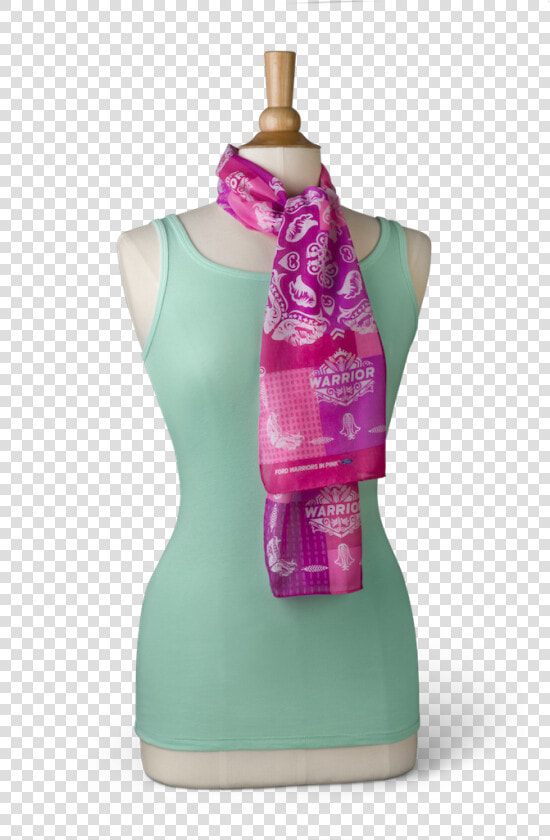 Transparent Head Bandana Png   Ford Warriors In Pink 2018 Scarf  Png DownloadTransparent PNG