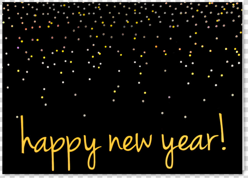 Picture Of Confetti Happy New Year Greeting Card   Graphic Design  HD Png DownloadTransparent PNG