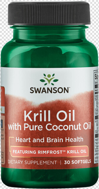 Swanson Krill Oil With Pure Coconut Oil   Krill Oil Swanson  HD Png DownloadTransparent PNG