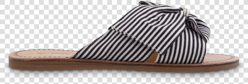 Happy Black white Stripe Flats   Black And White Striped Sandals Flat  HD Png DownloadTransparent PNG