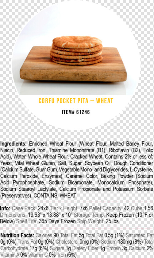 Corfu Pita Breads Wheat   Sandwich Cookies  HD Png DownloadTransparent PNG