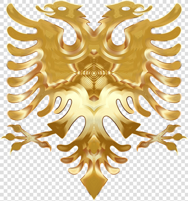 Golden Double Headed Eagle Clip Arts   Double Headed Eagle Symbols  HD Png DownloadTransparent PNG