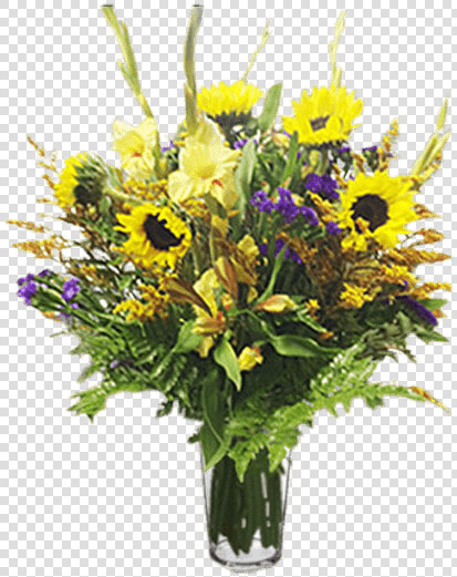 Flower Arrangement For Any Occasion With Sunflowers    Bouquet  HD Png DownloadTransparent PNG