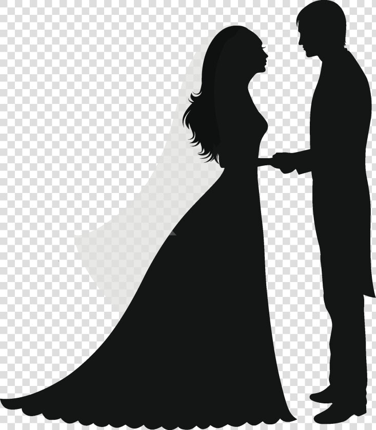 Wedding Invitation Silhouette Marriage Couple   Wedding Silhouette No Background  HD Png DownloadTransparent PNG