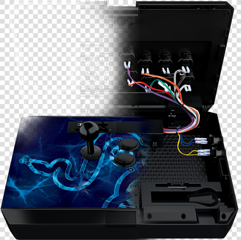 Playstation 2 Controller Buttons   Stick Arcade Razer Panthera  HD Png DownloadTransparent PNG