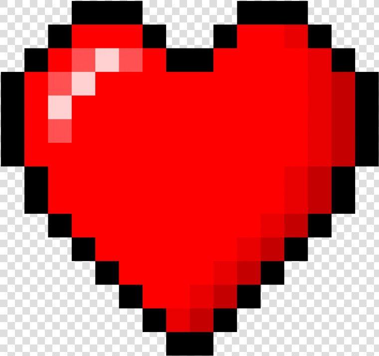 Minecraft Heart Png   8 Bit Heart Png  Transparent PngTransparent PNG