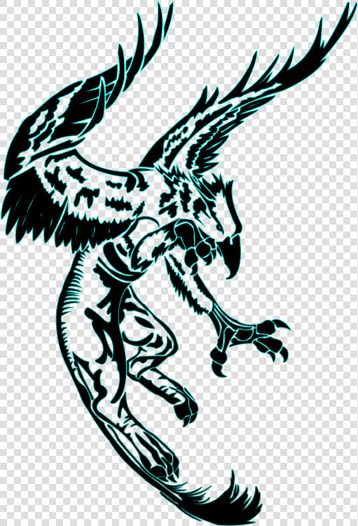 Griffin Sleeve Tattoo Tribe Clip Art   Gryphon Tribal  HD Png DownloadTransparent PNG