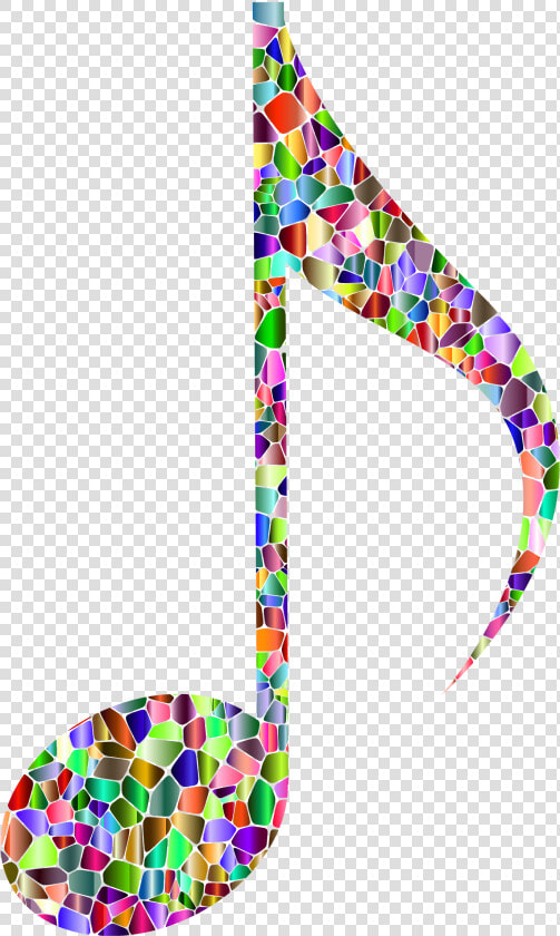 Vivid Chromatic Tiled Musical Note 12 Clip Arts   Rainbow Music Notes Clipart  HD Png DownloadTransparent PNG