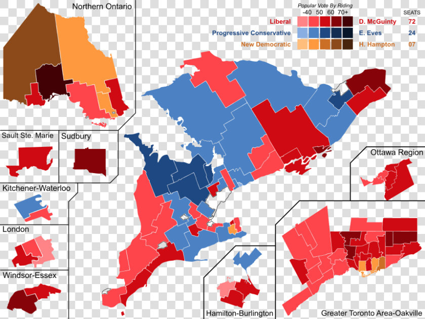 Ridings Ontario 2017 Provincial  HD Png DownloadTransparent PNG