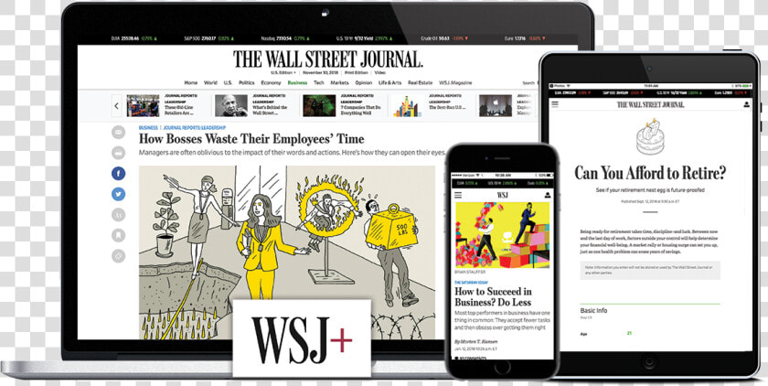 Transparent Wall Street Journal Logo Png   Wall Street Journal Online  Png DownloadTransparent PNG