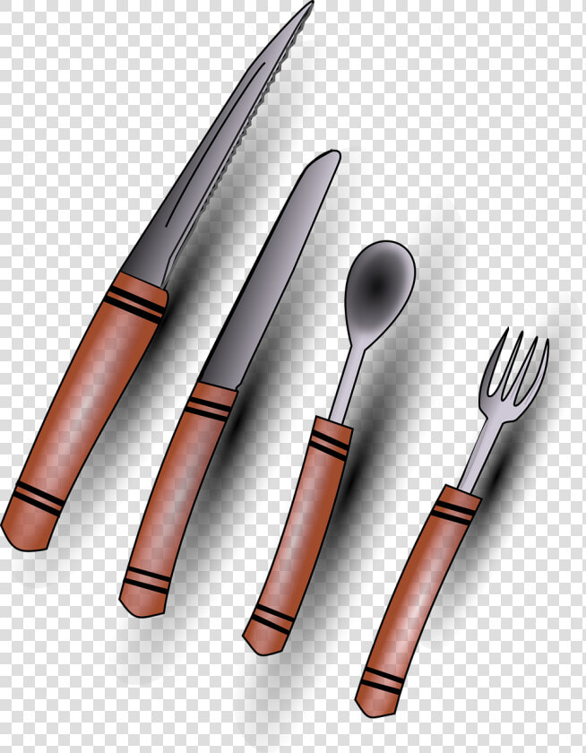 Cartoon Silverware  HD Png DownloadTransparent PNG