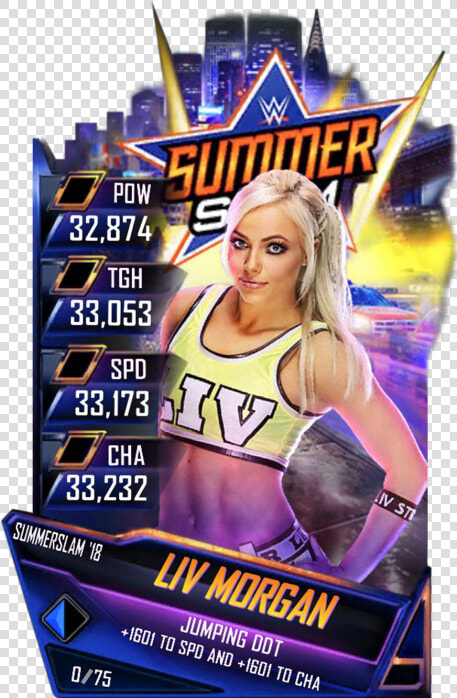 Transparent Liv Morgan Png   Wwe Supercard Summerslam 18 Cards  Png DownloadTransparent PNG