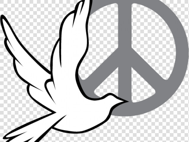 White Dove Clipart Freedom Symbol   Peace Sign With Dove  HD Png DownloadTransparent PNG