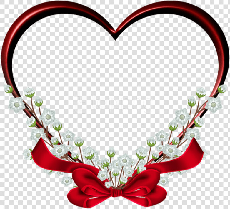 Free Png Download Transparent Red Heart Frame Decor   Heart Frame Png  Png DownloadTransparent PNG