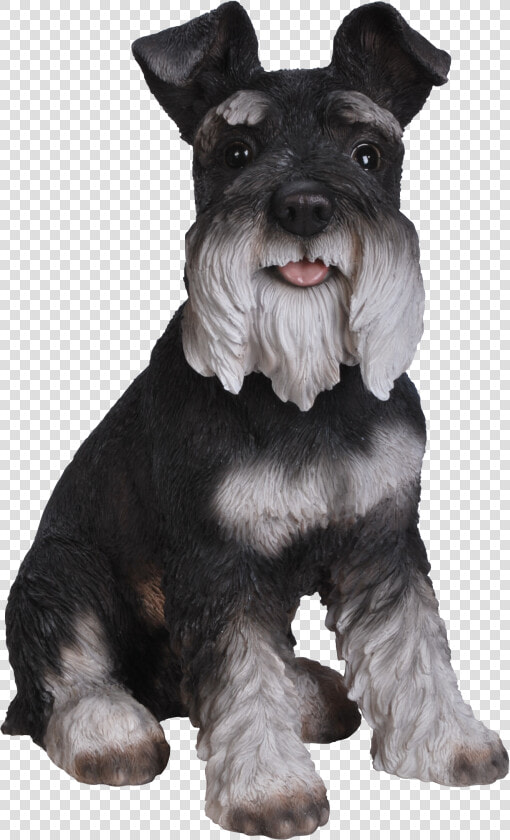 Vivid Arts Resin Black  amp  White Schnauzer   Black White Schnauzer  HD Png DownloadTransparent PNG