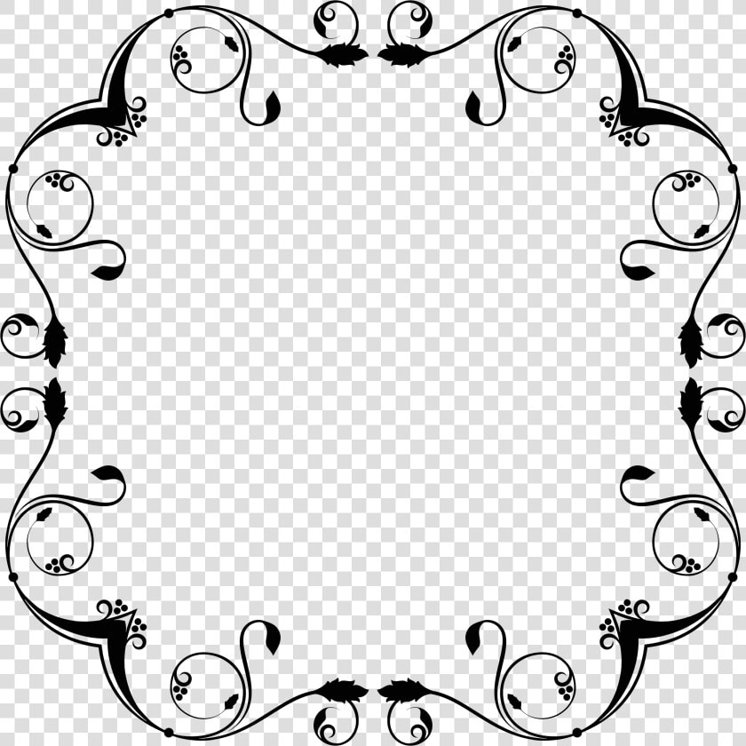 Flourish Frame Design Clip Arts   Free Frames And Borders Svgs  HD Png DownloadTransparent PNG