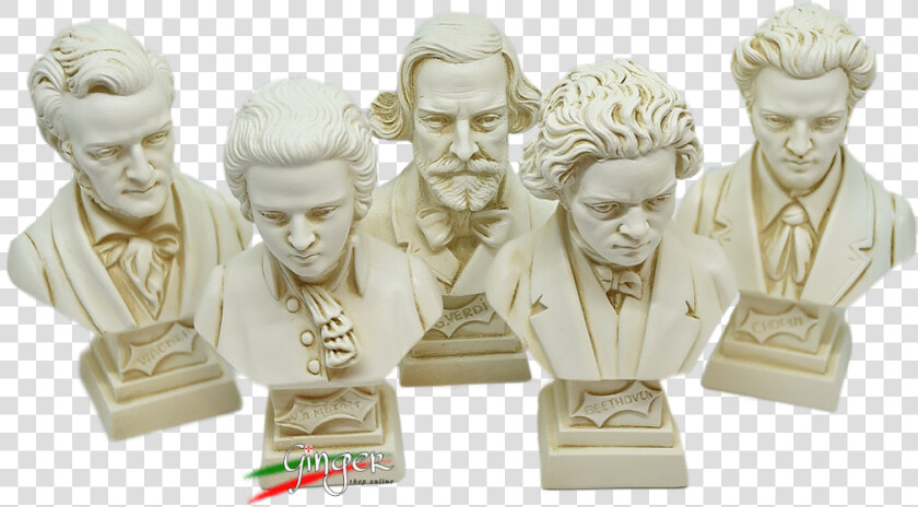 Wagner  Mozart  Verdi  Beethoven  Chopin   Figurine  HD Png DownloadTransparent PNG