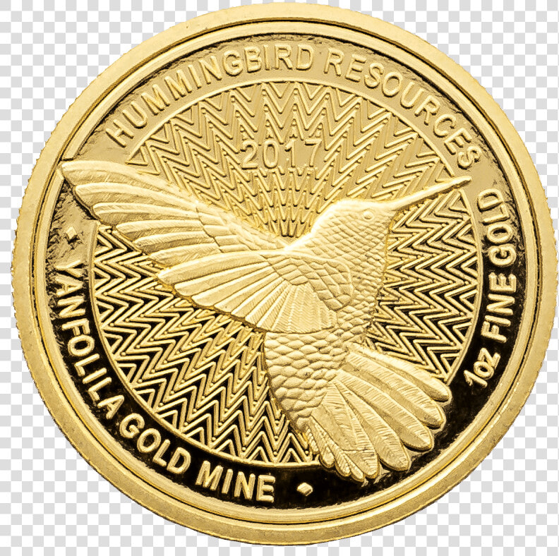 Limited Edition 2017 1oz Hummingbird Gold Coin   Silhouette  HD Png DownloadTransparent PNG