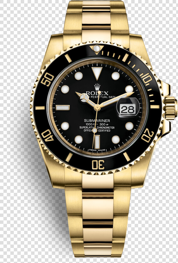 Submariner Watch Rolex Gold Colored Free Transparent   Rolex Submariner Date Oro  HD Png DownloadTransparent PNG