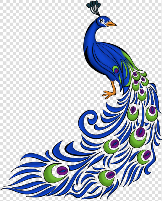 Peacock Clipart Two   Border Design For Assignment  HD Png DownloadTransparent PNG