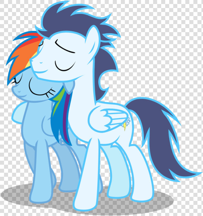 My Little Pony Rainbow Dash And Soarin In Love   My Little Pony Rainbow Dash Soarin  HD Png DownloadTransparent PNG