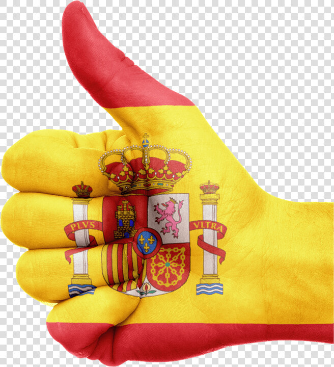 Hand Spain Flag   Spain Flag  HD Png DownloadTransparent PNG