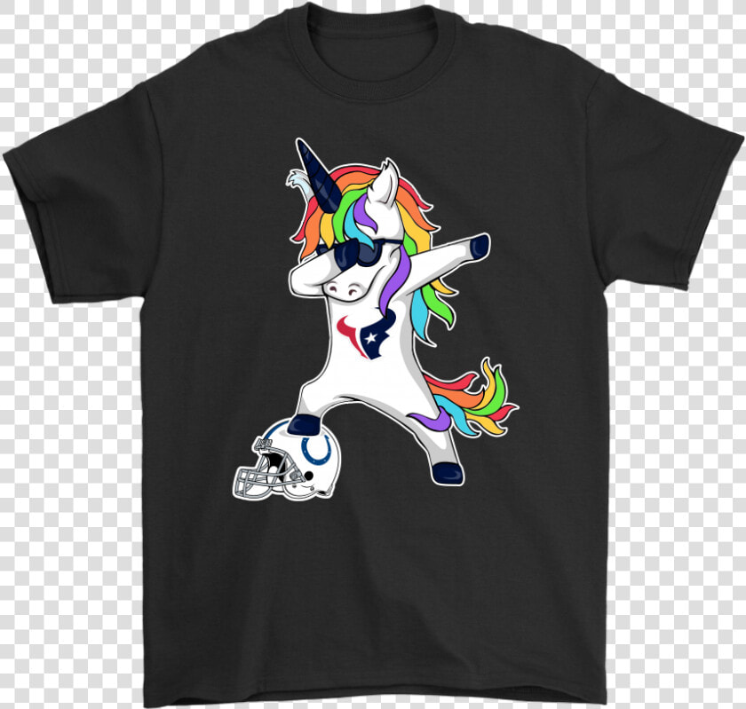 Football Dabbing Unicorn Steps On Helmet Houston Texans   Unforgivable Curses Shirt  HD Png DownloadTransparent PNG