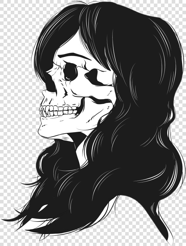  skull  anime  horror  girl   Horror Anime Girl Png  Transparent PngTransparent PNG