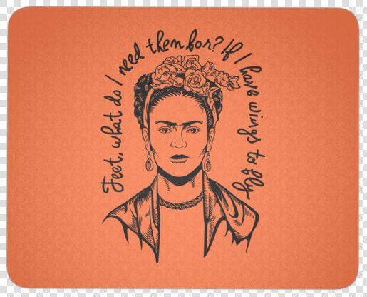 Frida Kahlo Mousepad   Label  HD Png DownloadTransparent PNG