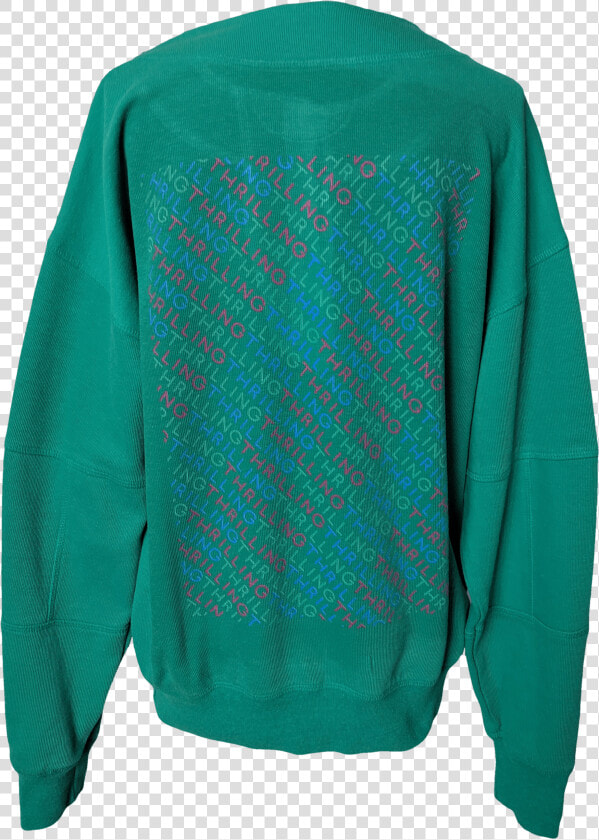 Green Ribbed Long Sleeve Henley With Diagonal Box Logo  HD Png DownloadTransparent PNG