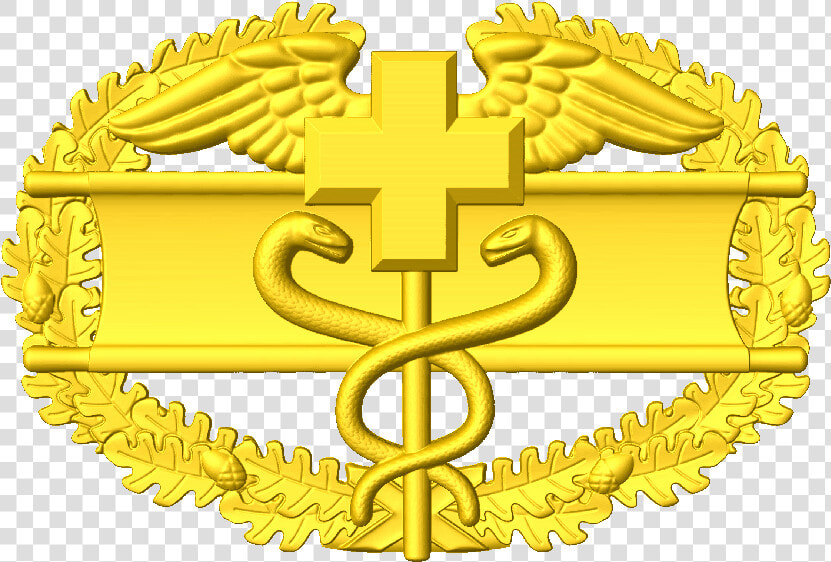 Combat Medic Badge Png   Combat Medical Badge Gold  Transparent PngTransparent PNG