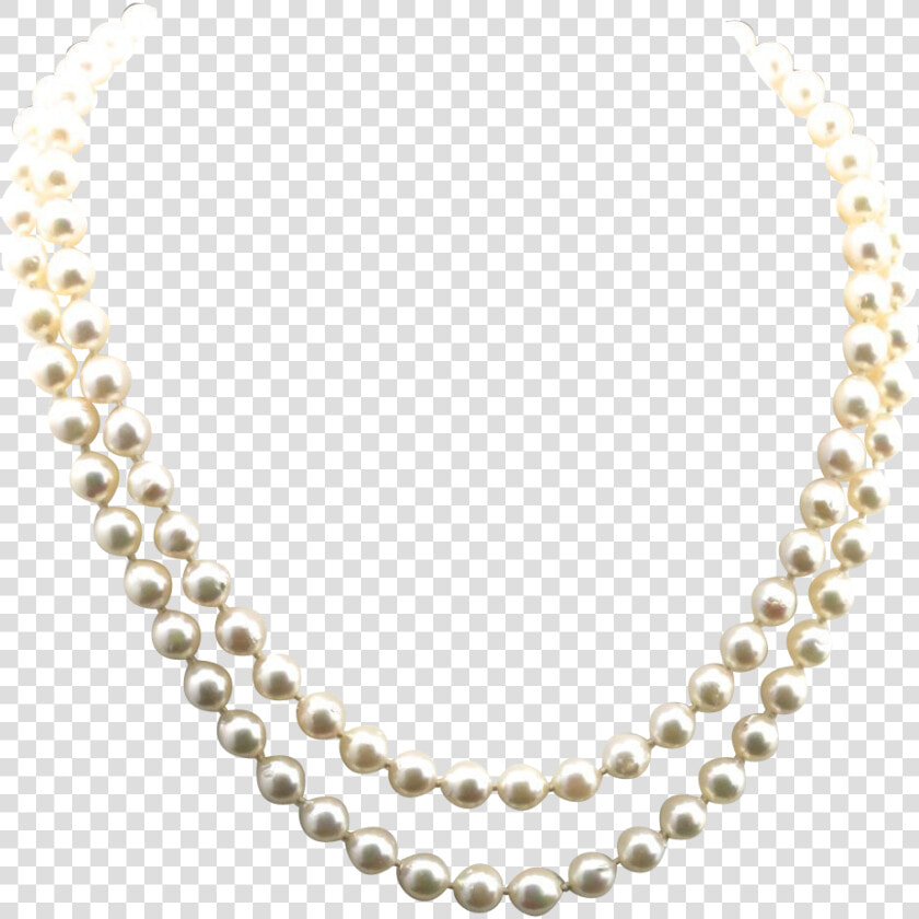 Banner Double Strand Semi Baroque Aa Grade Necklace   Pearl Strand Transparent Background  HD Png DownloadTransparent PNG