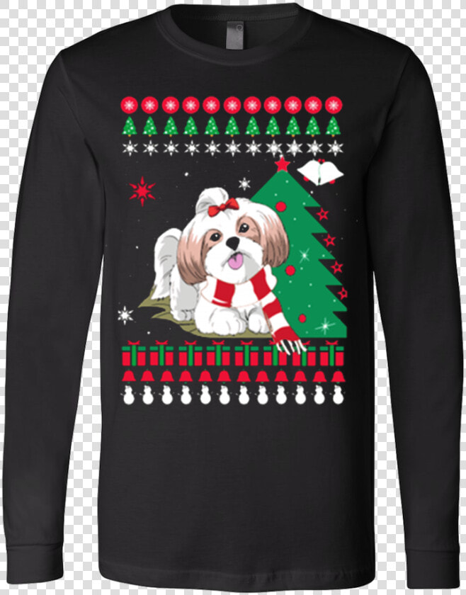 Christmas Ugly Sweater   Lhasa Apso  HD Png DownloadTransparent PNG