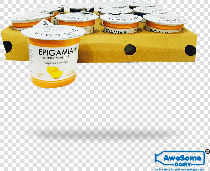 Yogurt Online now Order Yogurt Bulk Epigamia Mango   Box  HD Png DownloadTransparent PNG