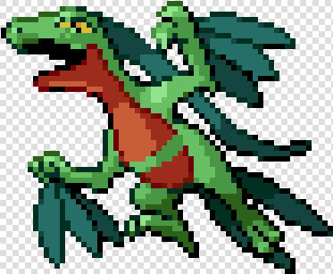 Pokemon Pixel Art Grovyle  HD Png DownloadTransparent PNG